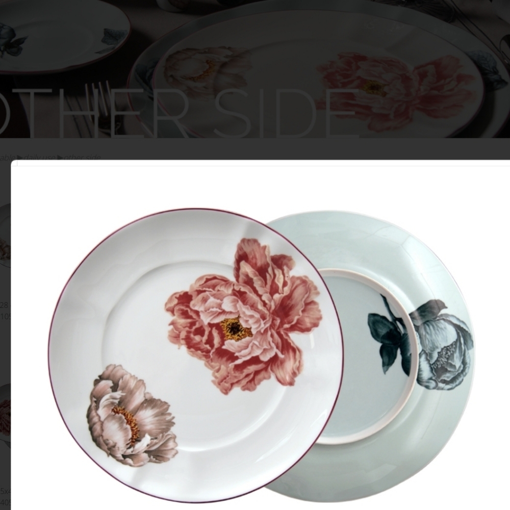 4 unique Bloom by Grande Living Spal fine porcelain